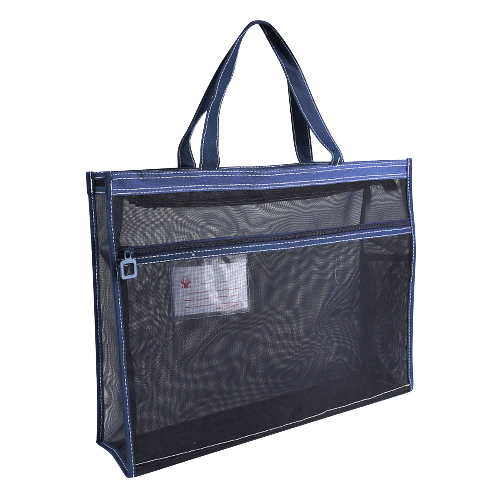 shyuyusa A3 Mesh Art Portfolio Bag with Handle and Zipper Holder for Artwork Portable Large Capacity Art Storage Tote Bag Organizer Transparent Bag for Large Posters Painting Material Art Work